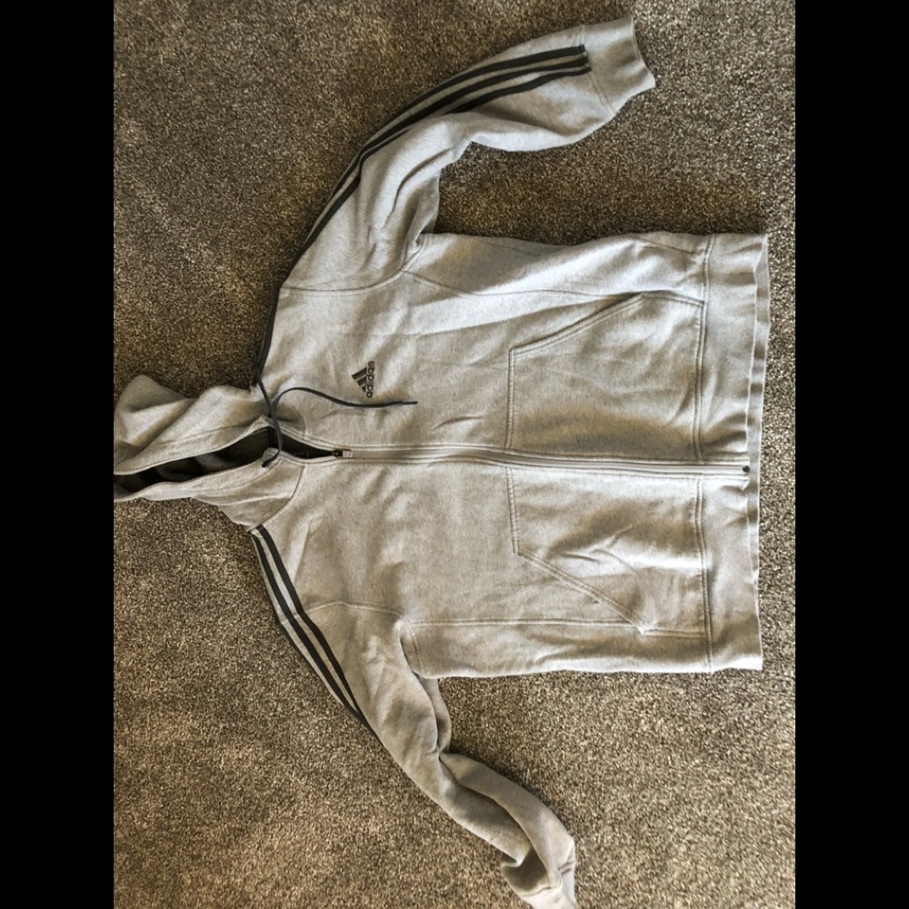 Nice Heavy Adidas Zip Up Hoodie Xl